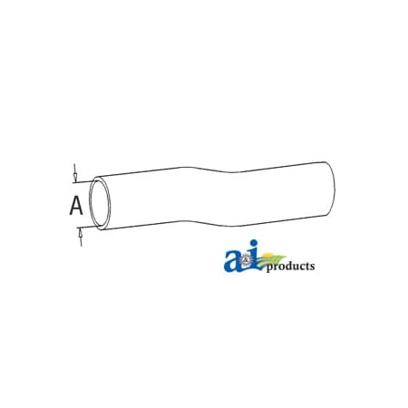 A & I Products Radiator Hose, Top 9" x1.8" x1.8" A-539808M2